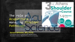 The role of Acupuncture in managing Shoulder Pathology