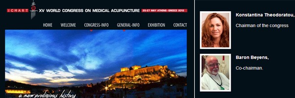 ICMART 2012 - XV World Congress on Medical Acupuncture | May 25-27, 2012 | Athens – Greece